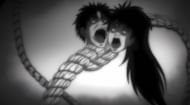 Kazunori and Yoriko as seen in Uzumaki anime (Image via Adult Swim)